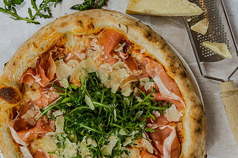 Pizza at the Clermont Victoria Sicily Restaurant