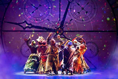 Cast of Wicked on stage. Photo by Mark Senior