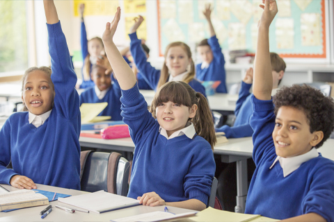 Children in a classroom